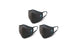 Anti-Dust Breathable Face & Mouth Mask - Black by Kezzled (Pack of 3)