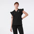 KEZZLED Flutter Sleeve Medical Scrub Top for women