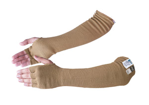 KEZZLED®- safety sleeves, Protective Arm Sleeves, Arm Guards [ 18 inch Desert Tan ]