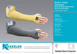 KEZZLED®-Protective Arm Sleeves Thumb Hole Yellow