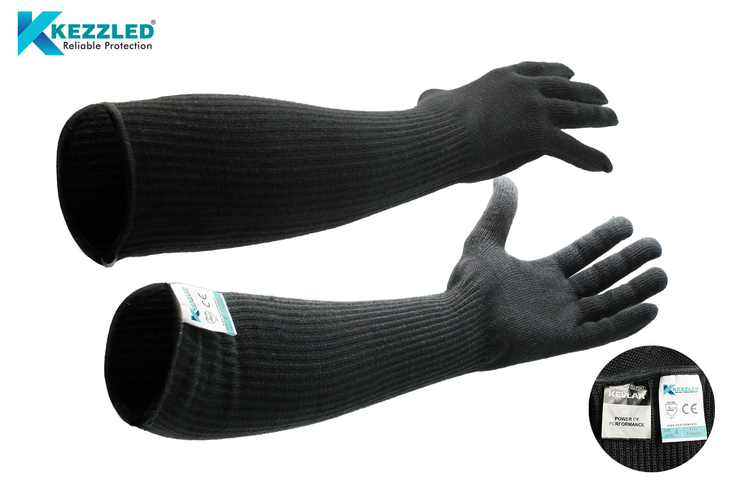 KEZZLED®- full arm safety gloves/ Designer Gloves with Extended Arm Sl