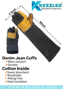 Multipurpose Leather Gloves for Pets Grooming